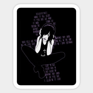 Headphones amuses Death Sticker